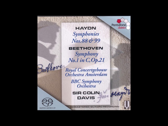 Haydn - Symphonie n°99 : 3è mvt : Orch Concertgebouw Amsterdam / C.Davis