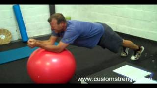 Celebrity Exercises for Abs: Stability Ball Plank Rollout Wealth