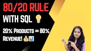 SQL Pareto Analysis: Find the 20% Products Generating 80% of Total Revenue! 💡