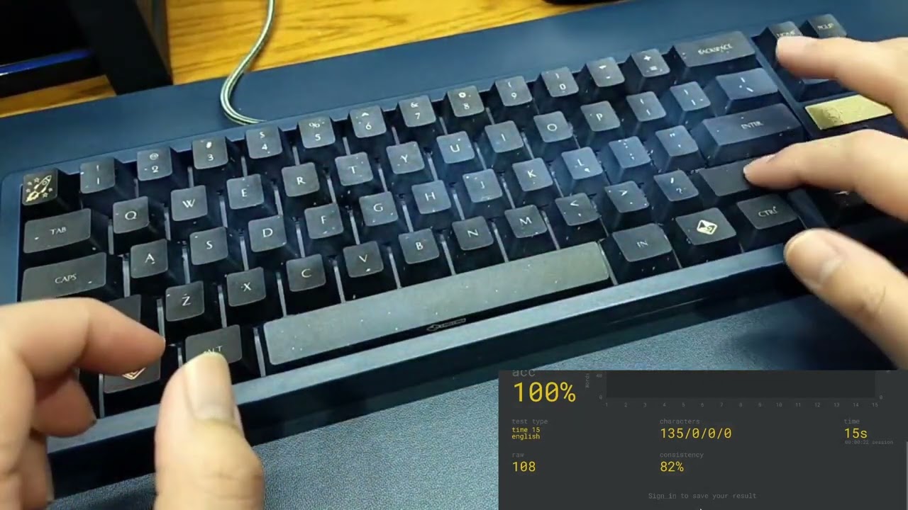 Ikki 68 Stargaze with Gateron CJ [Sound Test]