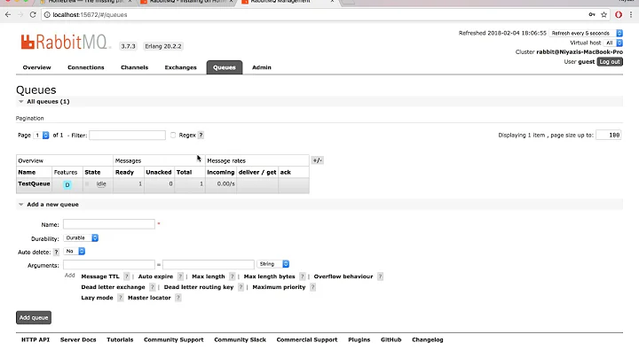 RabbitMQ - Creating Queue, Exchange and Binding and Publishing Message