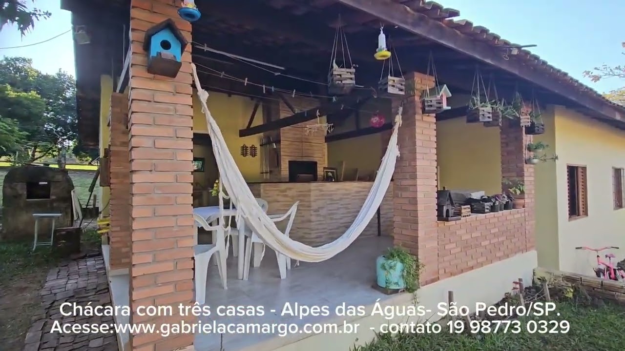 Excelente chácara com três casas - Alpes das Águas- São Pedro/SP. 