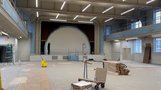 See improvements underway at City Center (former Masonic Temple) in Jackson, Michigan