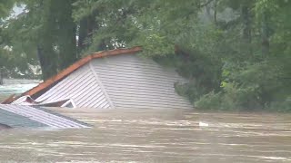 Home washed away in Kentucky flood waters