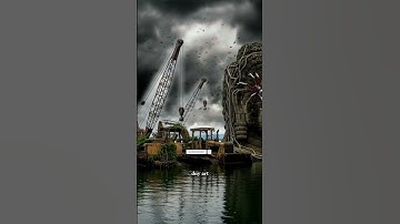 natural exploration of heavy mining equipment sinking #trending #ai #shorts