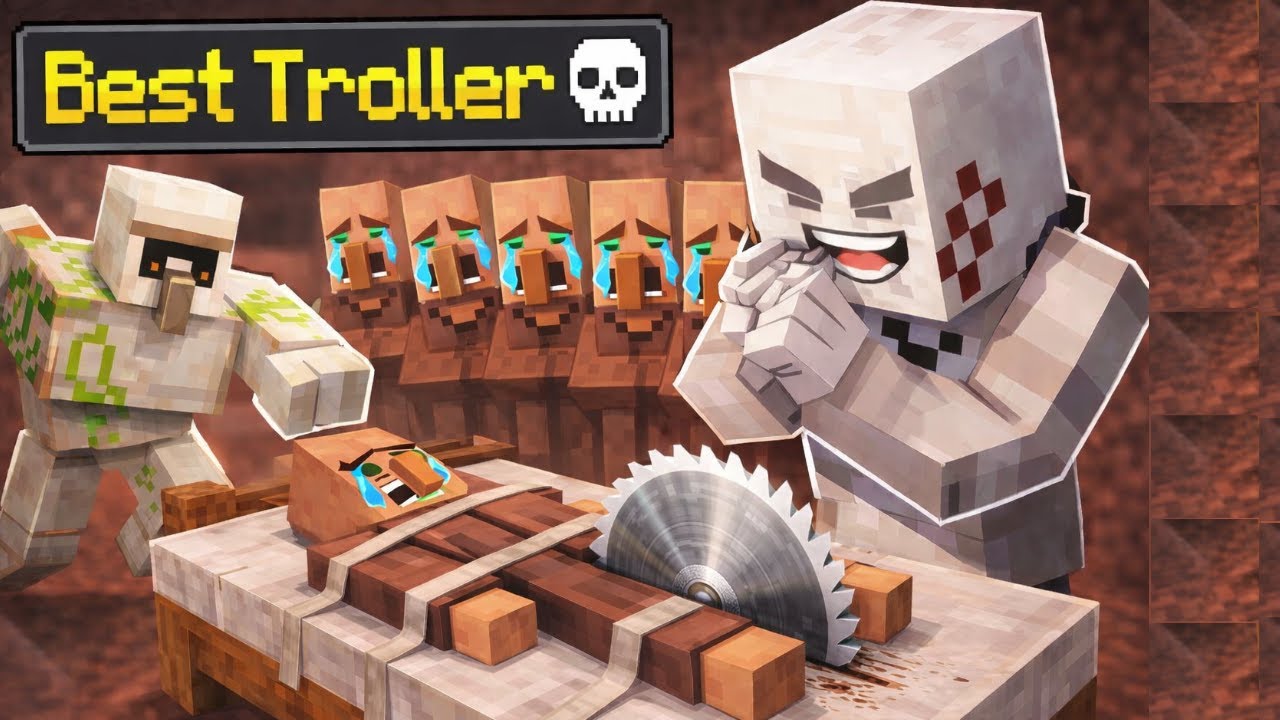 Minecraft VILLAGERS Get Trolled SUPER Hard 💀