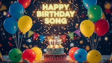 Happy Birthday Song 🎉 Celebrate with Music, Cake & Balloons
