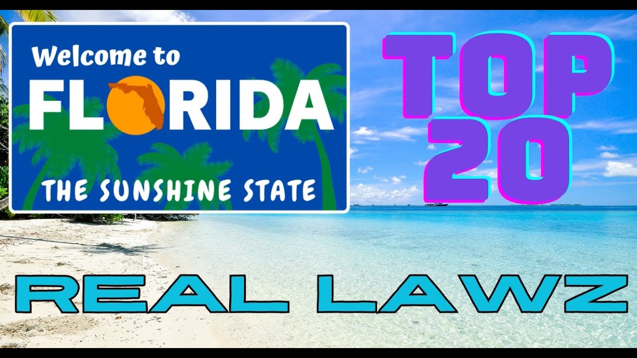 Unbelievable but TRUE Top 20 Weirdest Laws in Florida You Won't