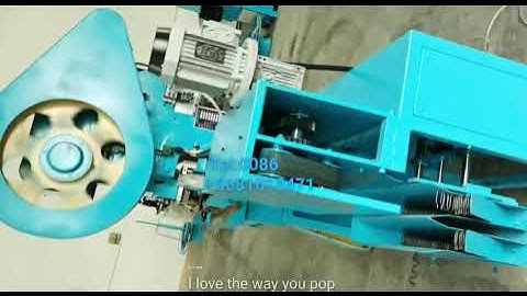 Arc shape zigzag spring making machine