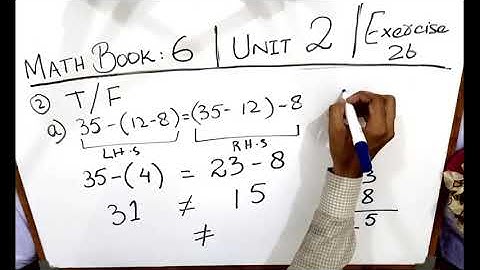 MATH WISE BOOK 6 | UNIT 02 | EXERCISE 2B | BY SIR MUDASSIR INAM | SM COLLEGIATE