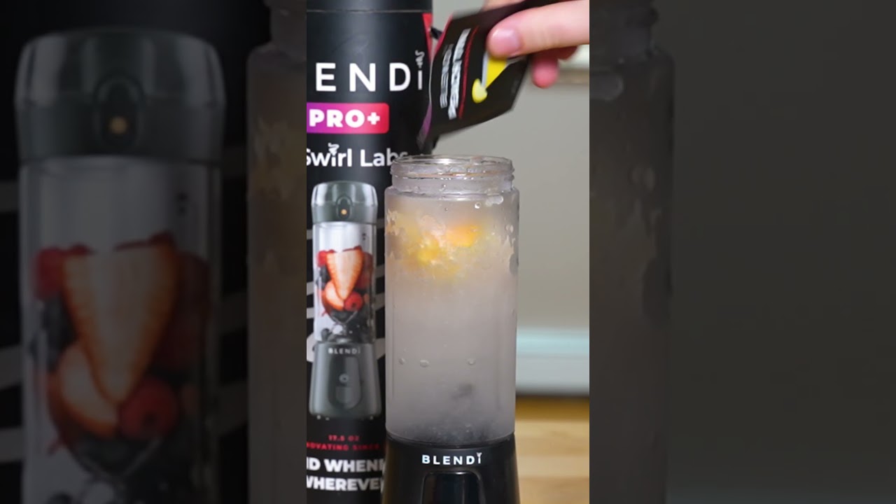 Pro+ blending a Frozen Peach Mocktail