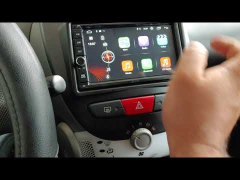 Peugeot 107 (toyota aygo- citroen c1) Android 10 Target Acoustics και καμερα by dousissound - YouTube