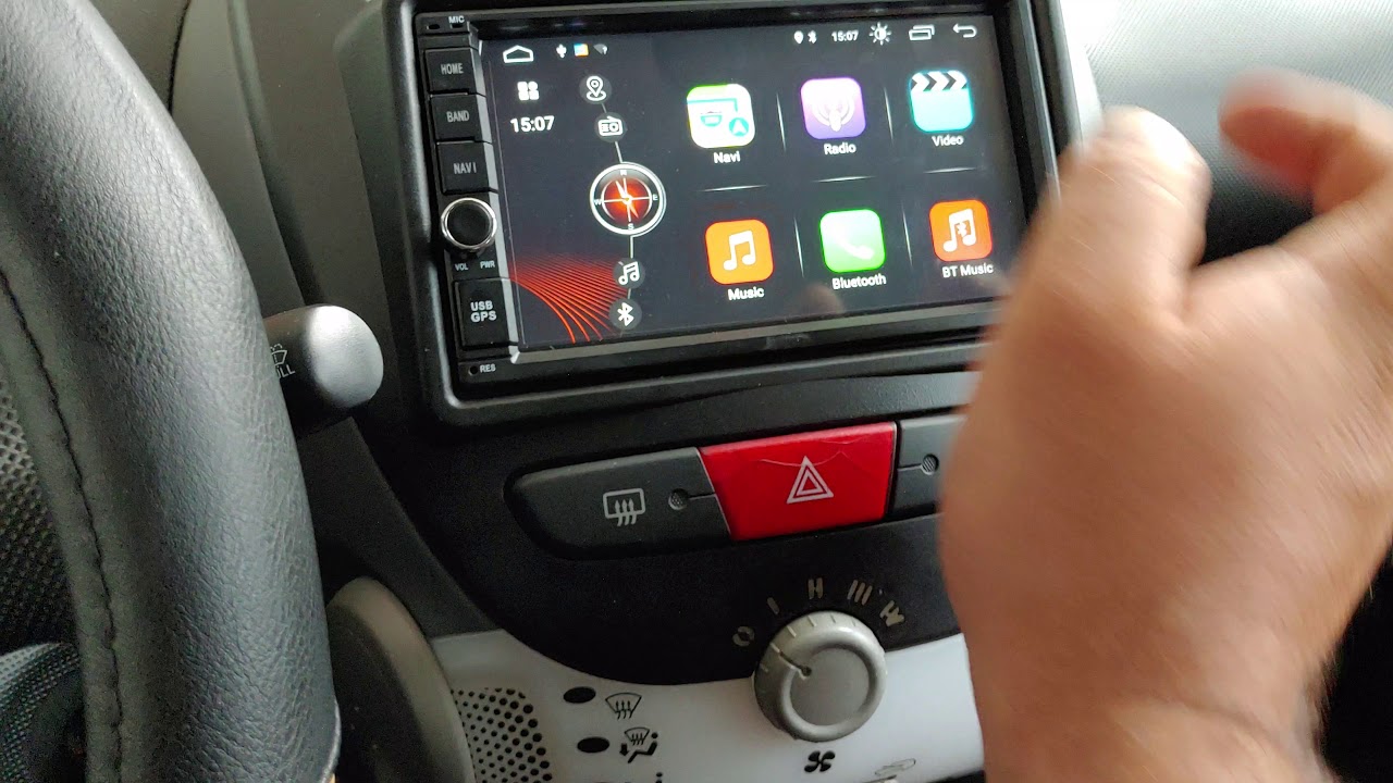 Android 12 Autoradio 2 Din In-Dash Radio für Peugeot 107/Toyota Aygo