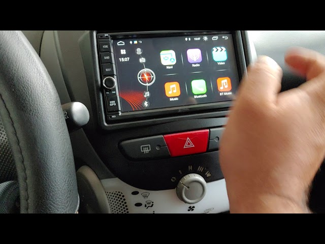 Peugeot 107 (Toyota Aygo- Citroen C1) Οθονη Android 10 Target Acoustics Και  Καμερα By Dousissound - Youtube