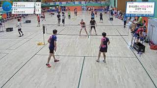 (상일) 박홍상/김도현 vs (동부) 박진준/이복경_혼복 45대 C 예선 1조[2019 부천시협회장기 배드민턴대회]