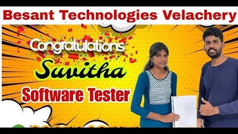 Get a software testing job as a Fresher | Software Testing Course in Chennai | Besant Technologies