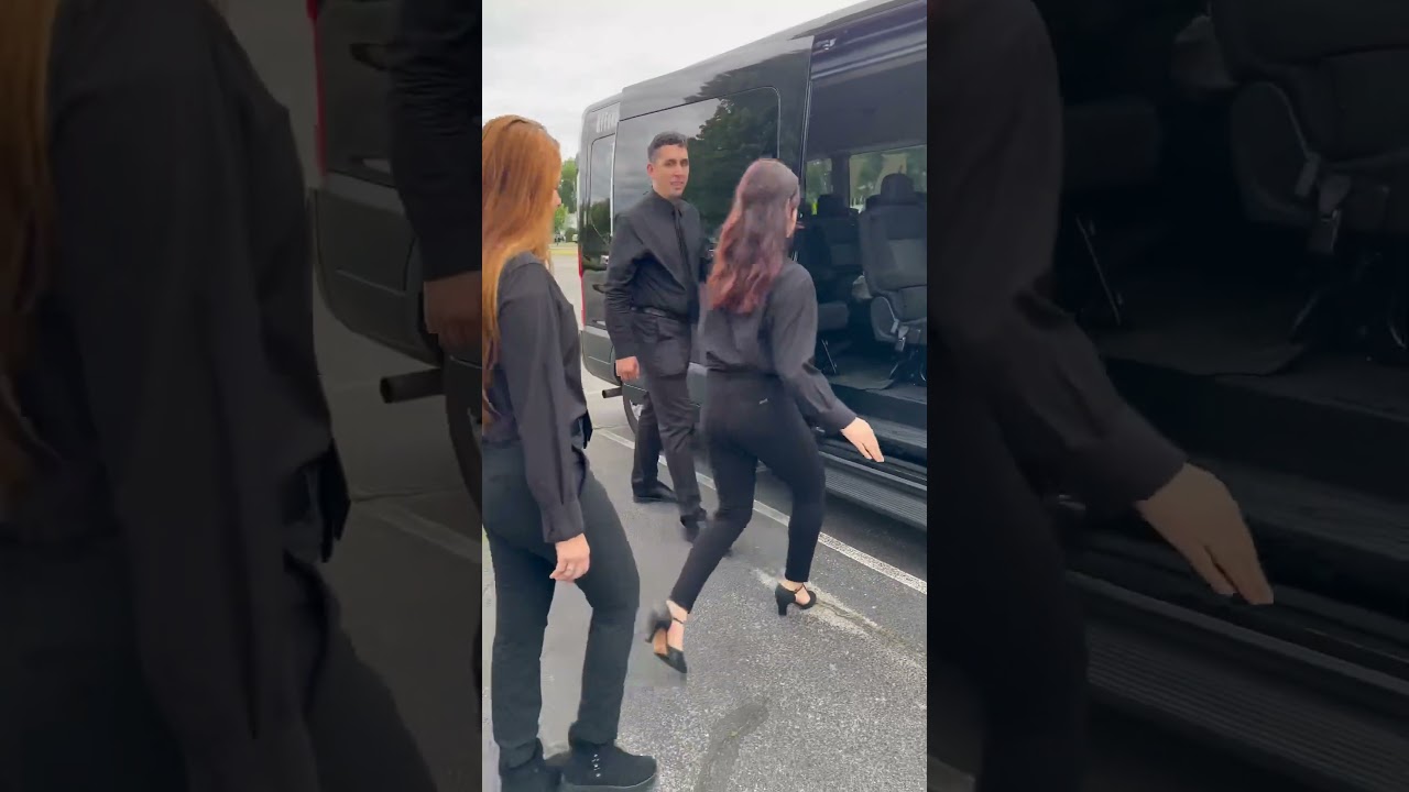 NYE Staffing team walking to our client event. 