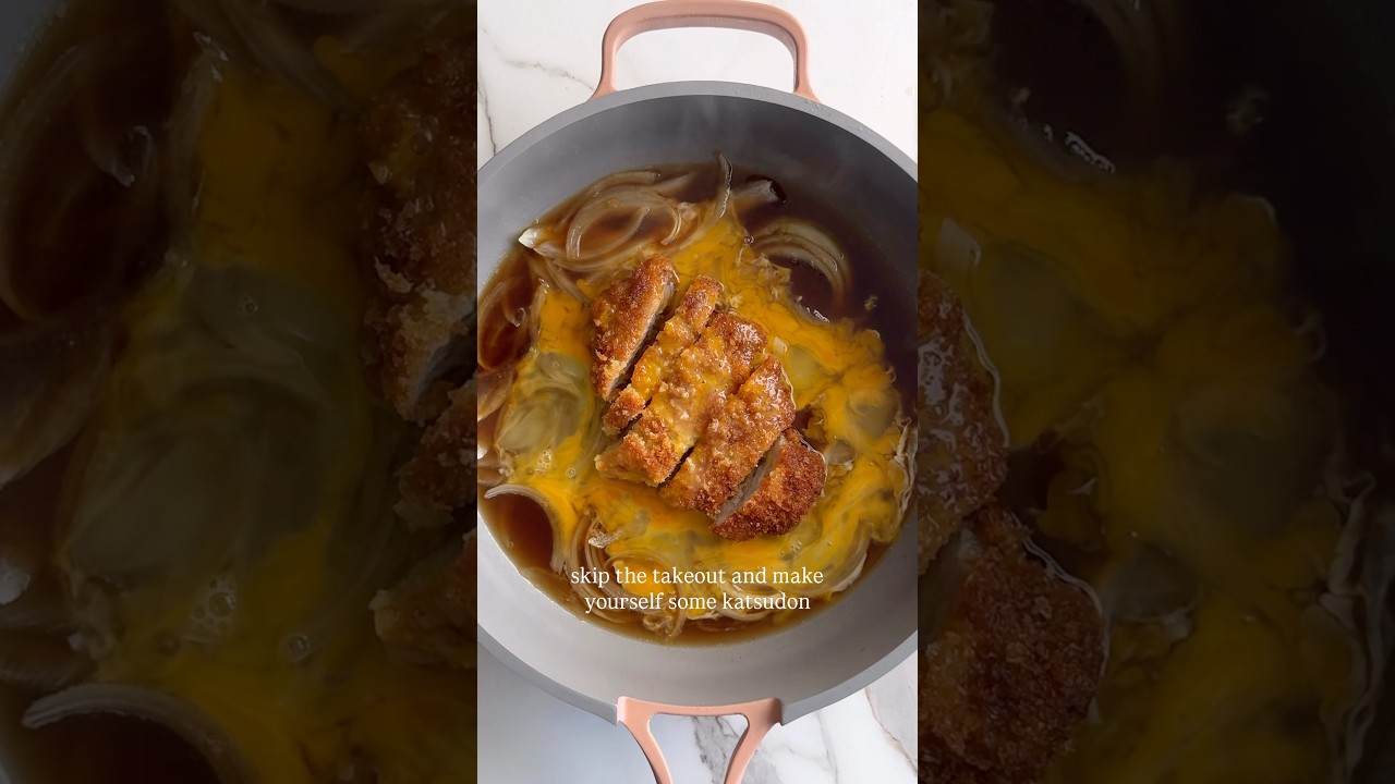 Classic Japanese Katsudon (かつ丼) - Katsu and Egg Rice Bowl