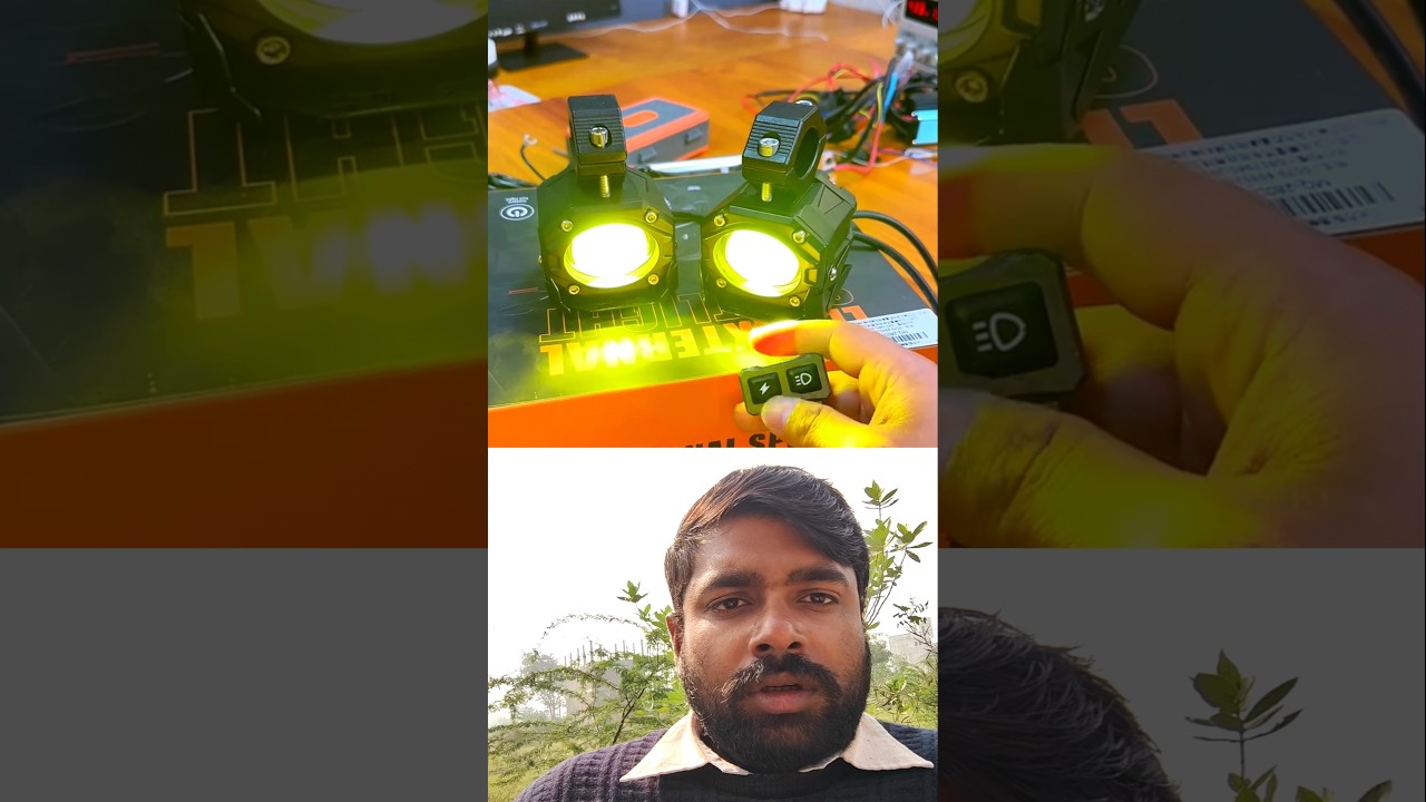 💡 "Bike aur Scooty ke liye Powerful Fog Light 🔥 Raat ko Din banaye | Super Bright LED Light Test"