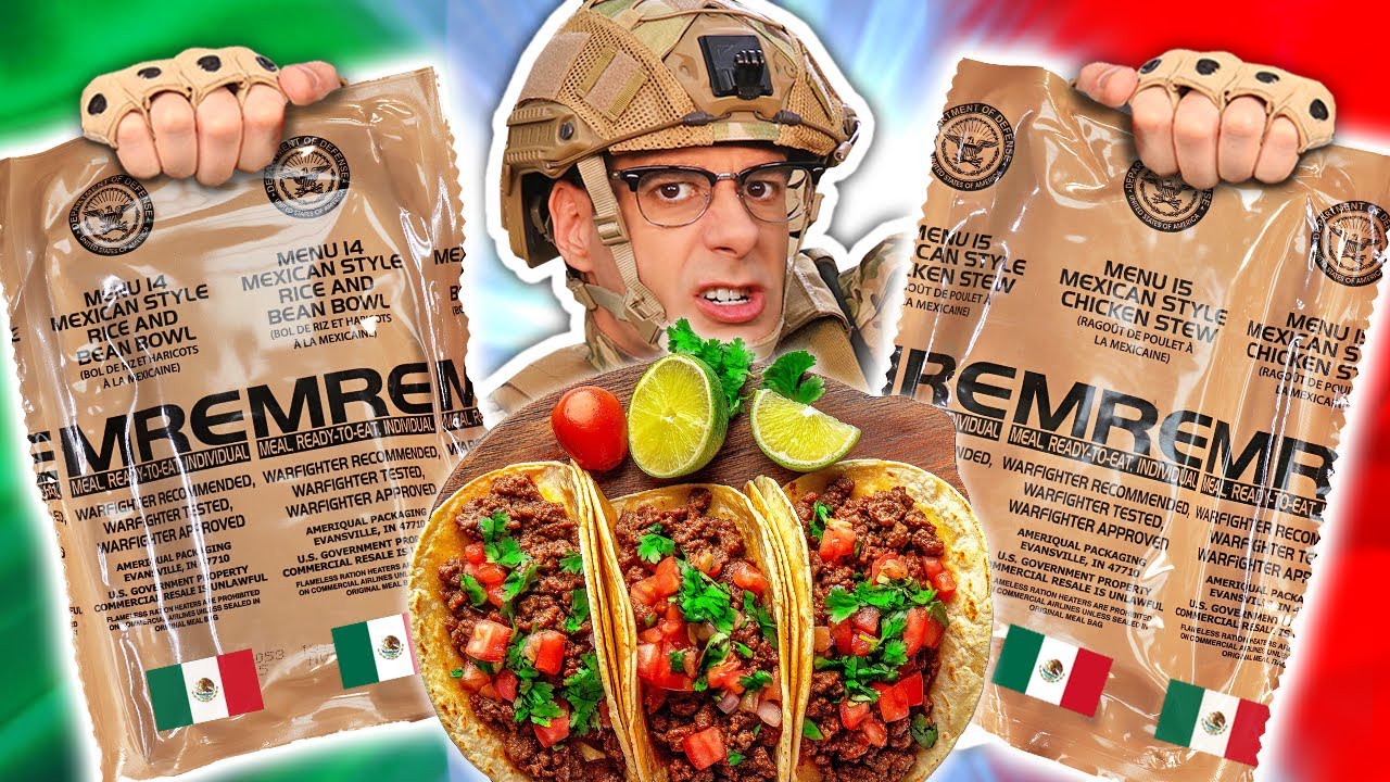 Probé NUEVAS RACIONES de Comida Militar MEXICO Style | MRE USA 14 y 15