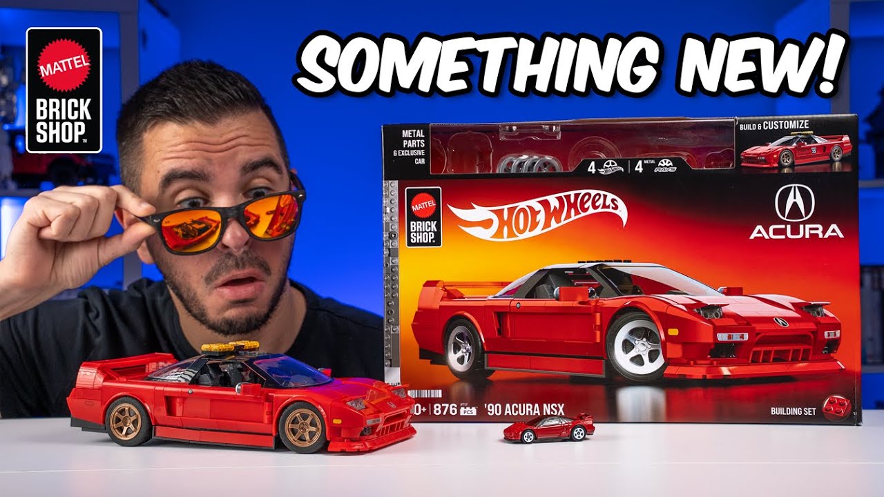 Metal parts! || Mattel Brick Shop | HOT WHEELS | Acura NSX - YouTube