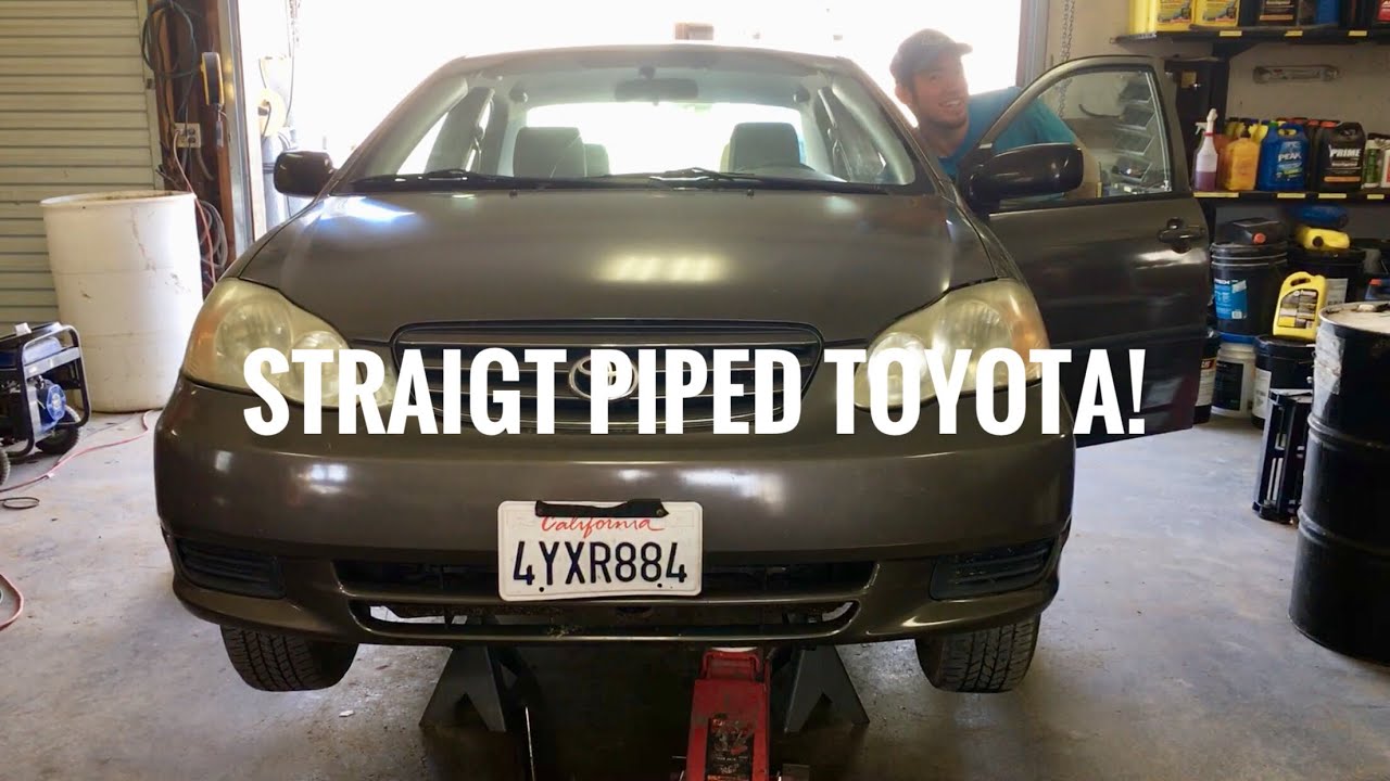 Straight Piped Toyota! - YouTube