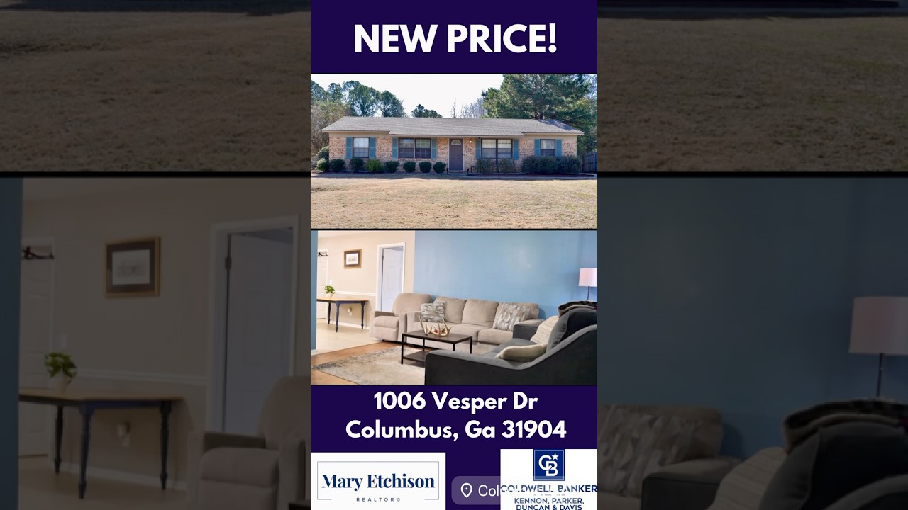 Price Reduction! 1006 Vesper Dr Columbus, Ga 🏠
