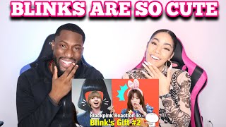 blackpink cute reaction to blink&#39;s gifts| REACTION |