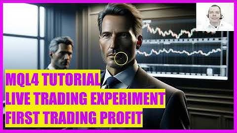 MQL4 TUTORIAL - LIVE TRADING EXPERIMENT 2024 - FIRST TRADING PROFIT