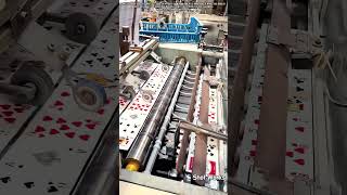 인쇄 가공의 현장: 플레잉 카드 정밀 슬리터 공정 #worker #process #equipment #sorting #poker