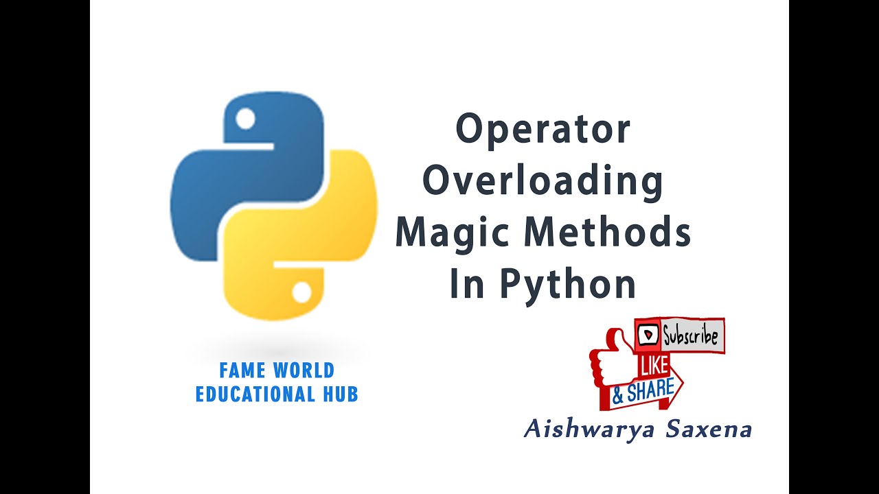 Python Operator Overloading And Magic Methods - Trytoprogram