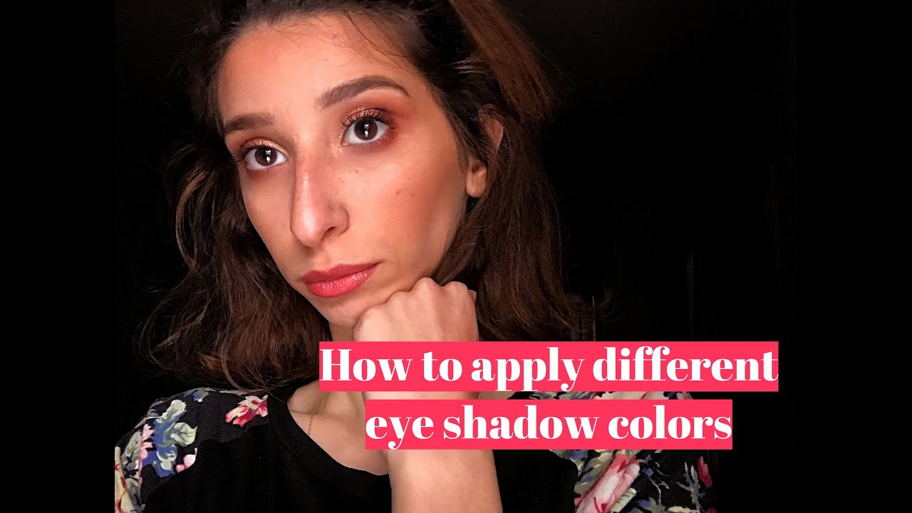 How to apply different Eye shadow colors 