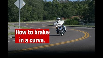 How to safely brake in a curve.