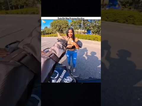 Cute girl shadi karne ko bol rahi hai 😄🗿 #cute #girl #shadi #love #reaction #z900 #on #shorts