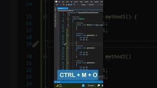 Expand and Collapse method, event in Visual studio