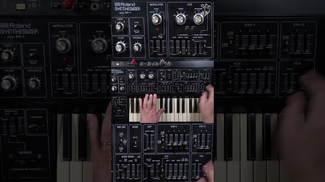 Roland SH1 Bass Beast Synth: Fat Sound with Pulse Width