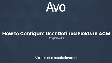How to Configure User Defined Fields in ACM