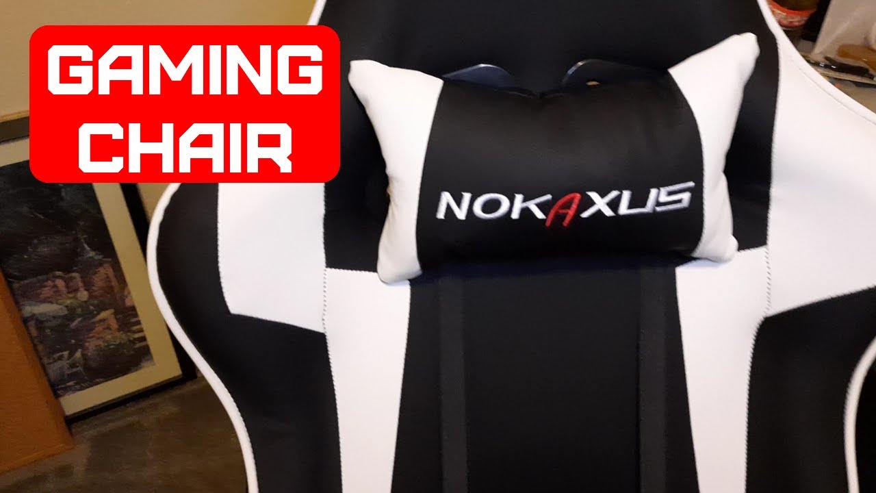 NOKAXUS Gaming Chair Large Size Highback Ergonomic Racing Seat YouTube