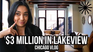 Checking out a $3 MILLION  Lakeview Home  | chicago vlog by Caira Button 1,721 views 2 months ago 6 minutes, 52 seconds