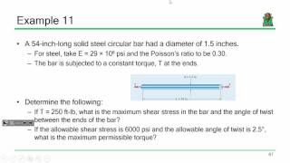 ENGR 216 Lecture 09:  Indeterminate Torsion (2016.09.20)