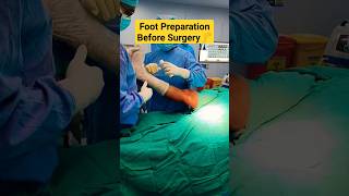 Foot Preparation Before  Key Hole Surgery💥 #acl #acl#aclrecovery #aclinjury #kneeligament #ligament