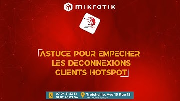 MikroTik Trucs & Astuces - Problème de déconnexion WIFI ZONE - MINDTECH