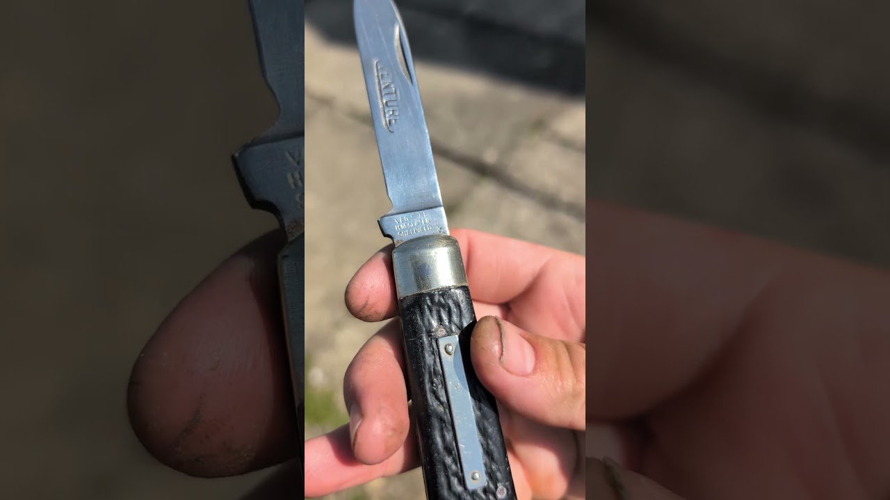 Vintage H.M Slater Venture Spear Point Jack Pocket Knife - YouTube