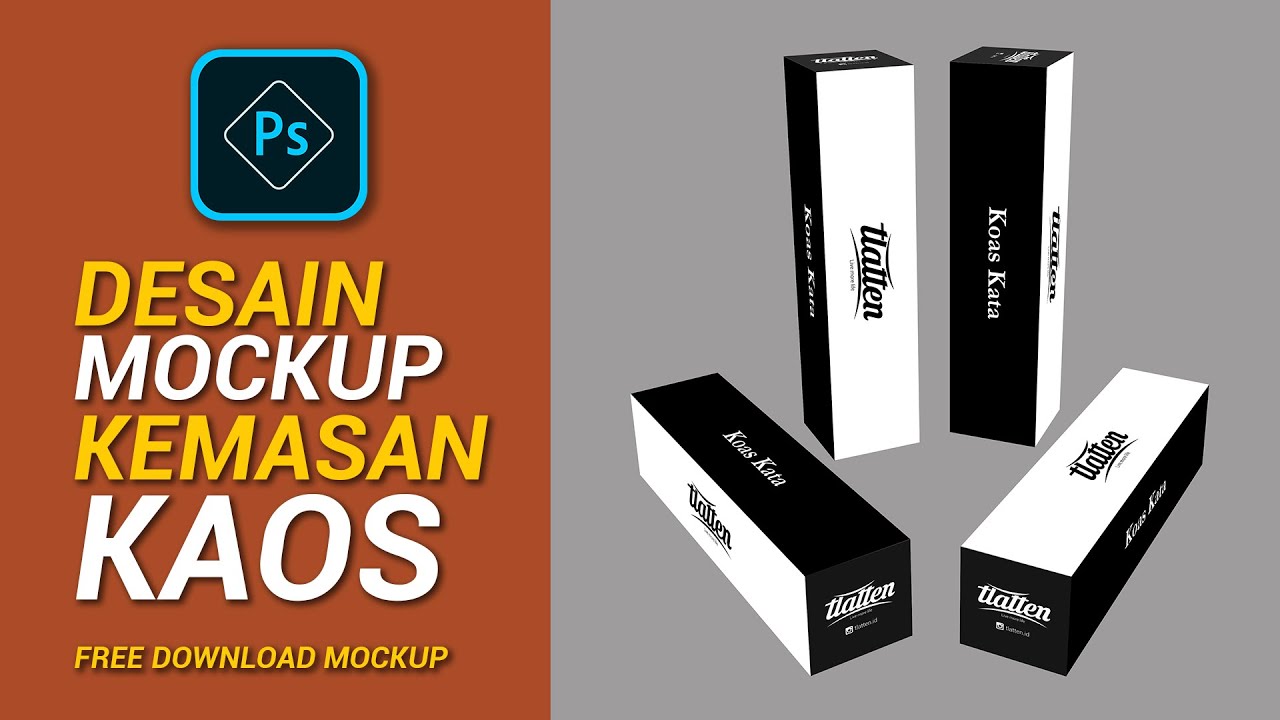 Download Mockup Kemasan Kaos Tlatten + Free Download Mockup - YouTube