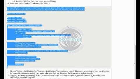 Installation of OpenCV 2.2.0 part 3 (last)