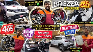 2024 Brezza All Genuine & Aftermarket Accessories With Price ✅ Brezza LXI Modified