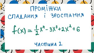 Проміжки зростання і спадання функції (10-11 клас)