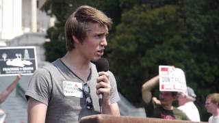 Jameson Lisak at Stop the Frack Attack Rally