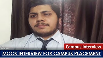 Civil Mock Interview I Campus Interview I Campus Placements I Arvind Singh Pemawat