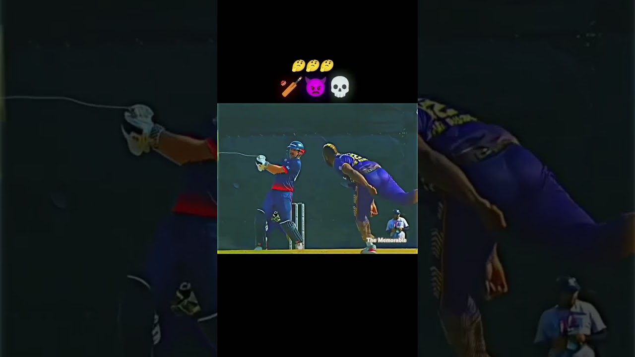 IPL bat broken by bowling...